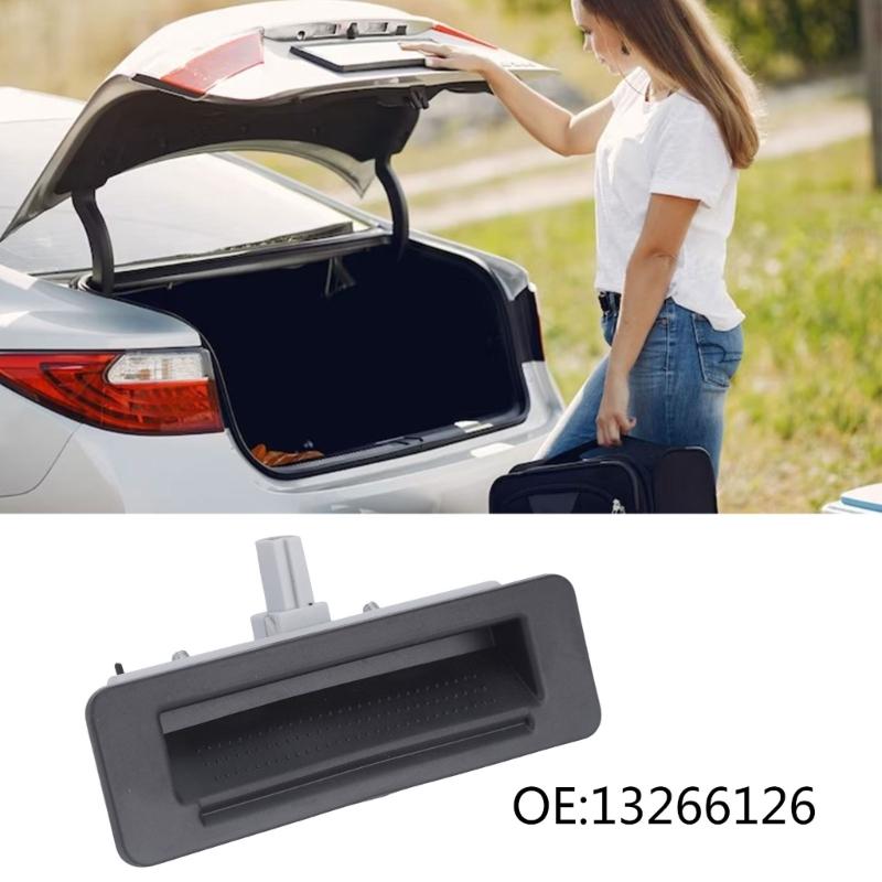 Vehicle Trunk Opening Control Button, Part Number 13266126 13266127 Replacement Component with ABS Housing and Electrical Interface
