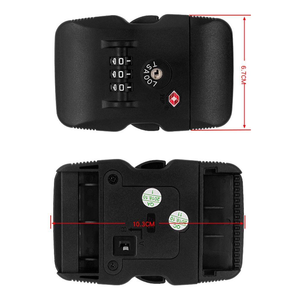 TSA Customs Password Lock Multi-purpose 3-digit Combination Lock For Travel Luggage Portable Suitcase Anti-Theft Code Padlock