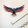 American Eagle Metal Wall Art - Indoor Hanging Ornament Figurine Craft