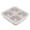 304 Stainless Steel Lunch Box 4 Compartment Divided Food Storage Container Leakproof Reusable Snack Container Portion