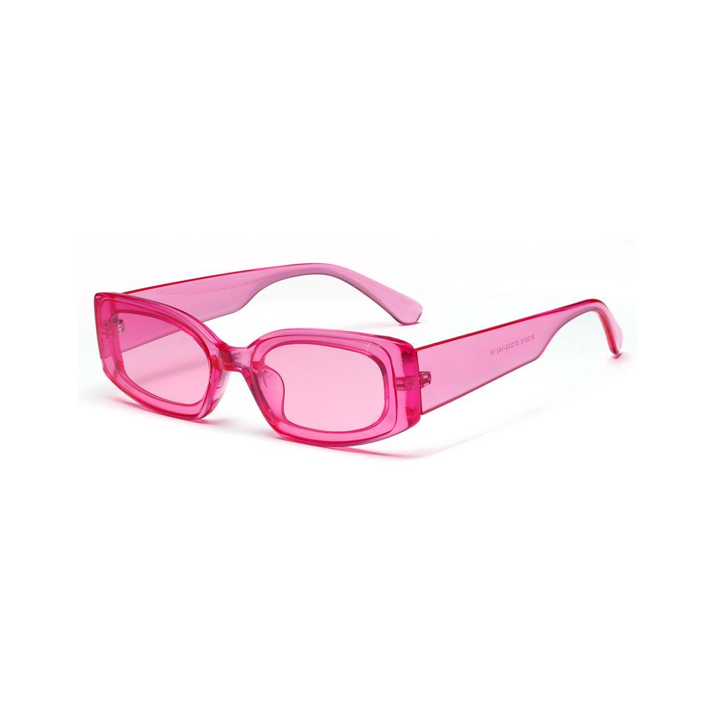 813018 Candy-Colored Square Sunglasses For Women, Colored Transparent Glasses For Men, Recommended By Retro Sunglasses Hipsters