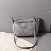 New woven casual shoulder big bag, leather tote bag, vegetable basket bag, European and American trend fashion portable shoulder big bag