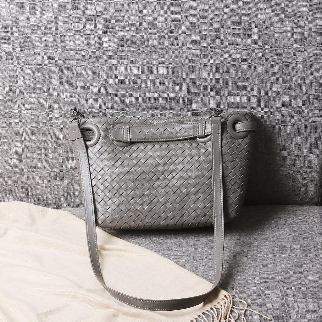 New woven casual shoulder big bag, leather tote bag, vegetable basket bag, European and American trend fashion portable shoulder big bag