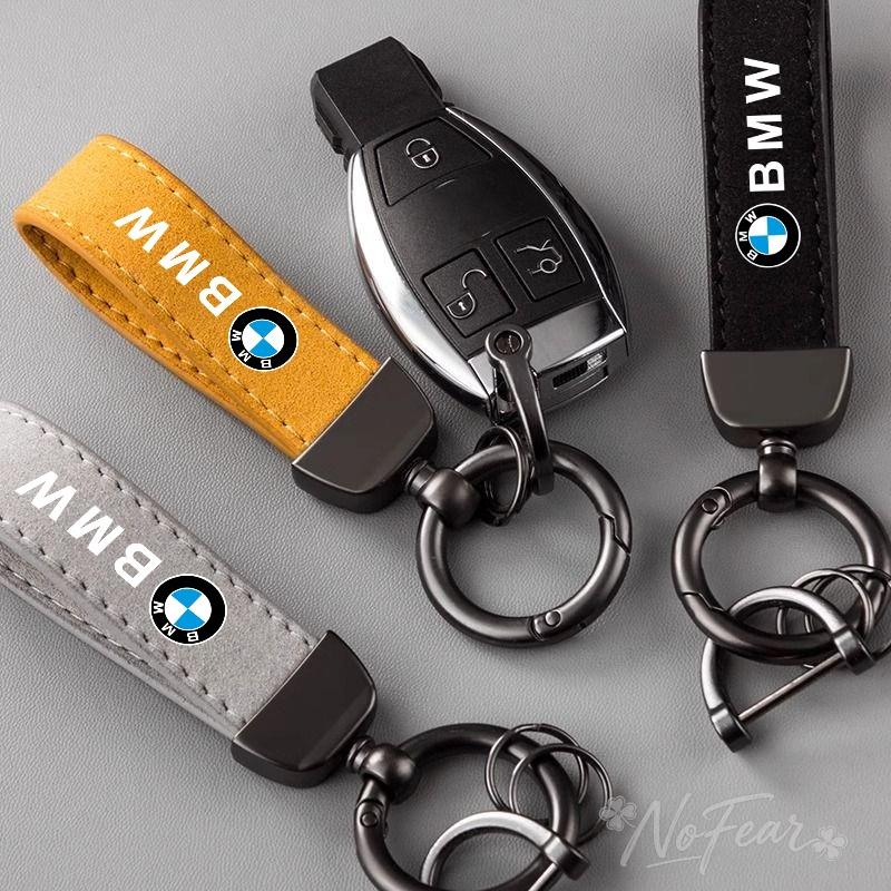 Leather Car Keychain Keyring Pendant Gifts For BMW X1 X2 X3 X5 X4 X6 X7 G30 G20 G32 G11 G12 F40 F30 F20 F10 F34 Car stickers gjbf54