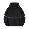 Unisex Waterproof Hooded Jacket: Casual Loose-Fit, Trendy for Spring/Autumn Outdoors