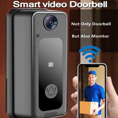 Išmanusis belaidis nuotolinis vaizdo durų skambutis Išmanusis vaizdo durų skambutis namų domofonas HD naktinio matymo „Wi-Fi“.