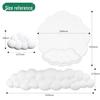 Cloud Leather Mouse Pad & Memory Foam Wrist Rest - Non-Slip Silicone Keyboard Support