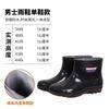 Autumn and Winter High Tube Mesh Rain Shoes Men's Lightweight Long Tube Warm Rain Boots Wear-resistant Water Shoes Waterproof Men's Work Shoes
