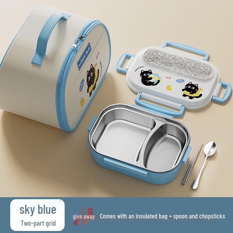 316 Stainless Steel Divided Insulated Lunch Box