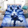 Anime J-Jujutsu K-Kaisen Bedding Set Soft Comforter Cover With 1/2pcs Pillow Shams For Kids Adults Microfiber Anime Quilt Cover