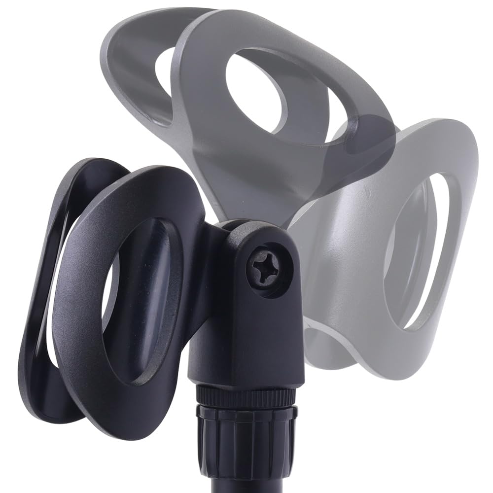 Seathestars Mikrofon Rakt Stativ med Mikrofon Justerbar Kondensatormikrofon Upprätt för Live Karaoke Stativ, Hållare, Höjd, Utdragbar,