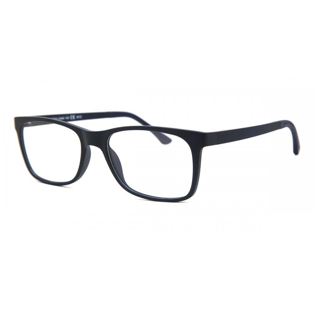 Clip On Rectangle Dark BlUe SmartbUy collectiOn Cyan With Clip On FoUr Set U 0221 M04 fashiOn Unisex Eyeglasses