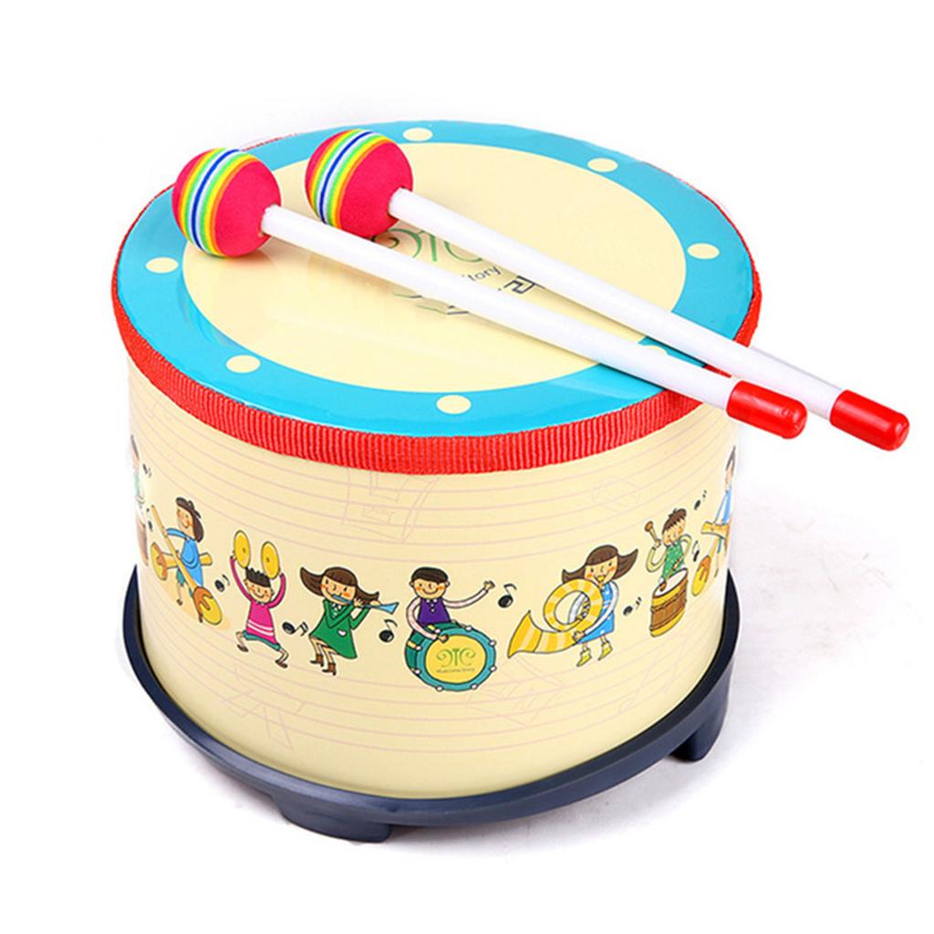 Children Snare Drum Toddler Birch Wood Drum Toys for Kindergarten Early Education