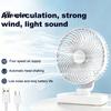 Ventilador de Mesa Pequeño Portátil para Escritorio, Circulador de Aire 3 Velocidades Silencioso Refrigeración Eléctrica Personal Cabezal Inclinable Ajustable para Oficina Dormitorio Cocina