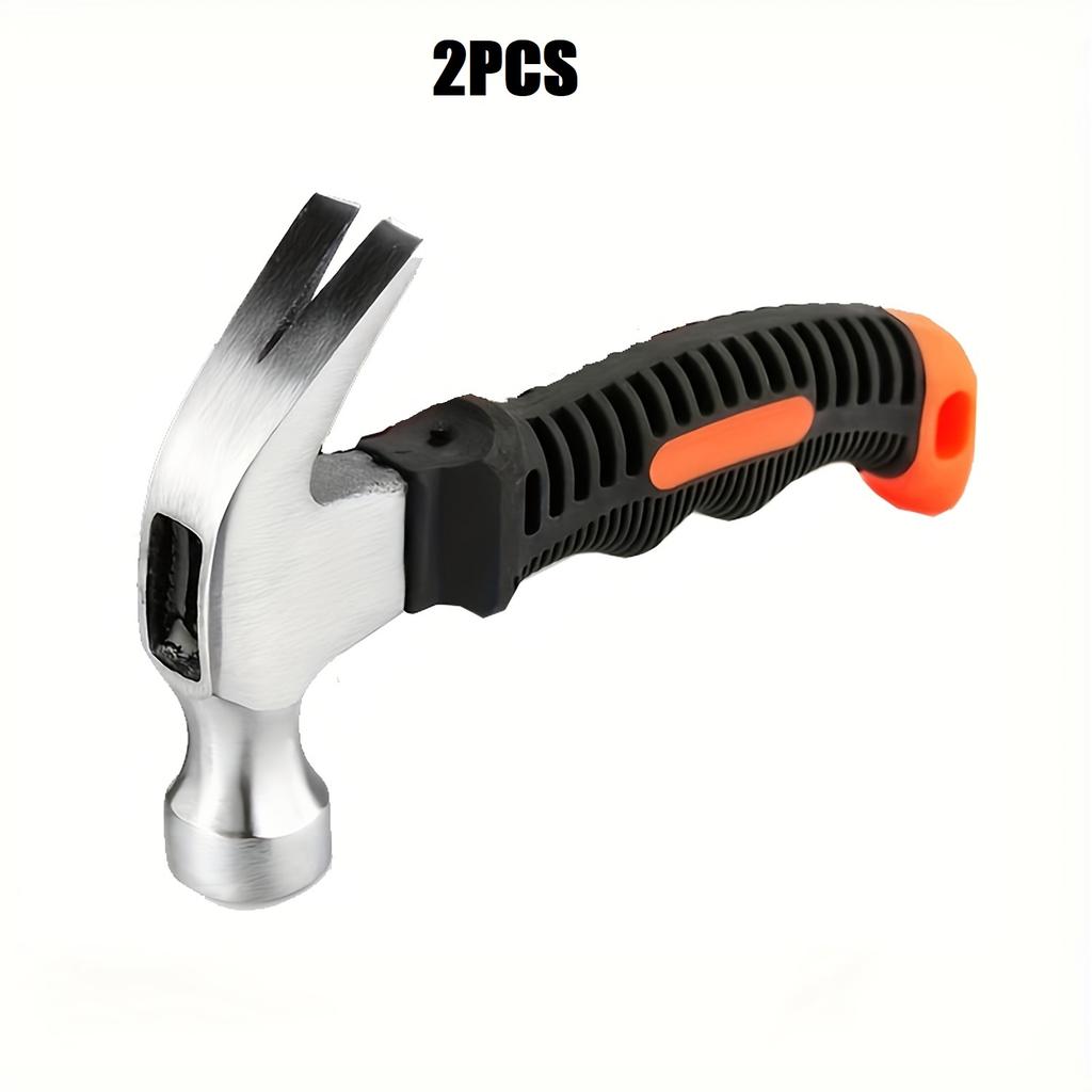 1/2PCS Handy Hammer Nail Puller Woodworking Iron Hammer Household Hammer Taphouse Hardware Tool Small Hammer for Easy Use