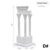 1Pc Architecture Model Roman Column Greek Temple Building Home Decoration European Decorative Plaster Pillar Resin Sculpture