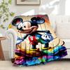 1pc Flannel Mickey Mouse Cartoon Pattern Bed Throw Blanket Sofa Blanket Birthday Gift Home Decoration Bedroom Decoration