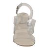 Salvatore Ferragamo Trezze 85 Sandal White Transparent