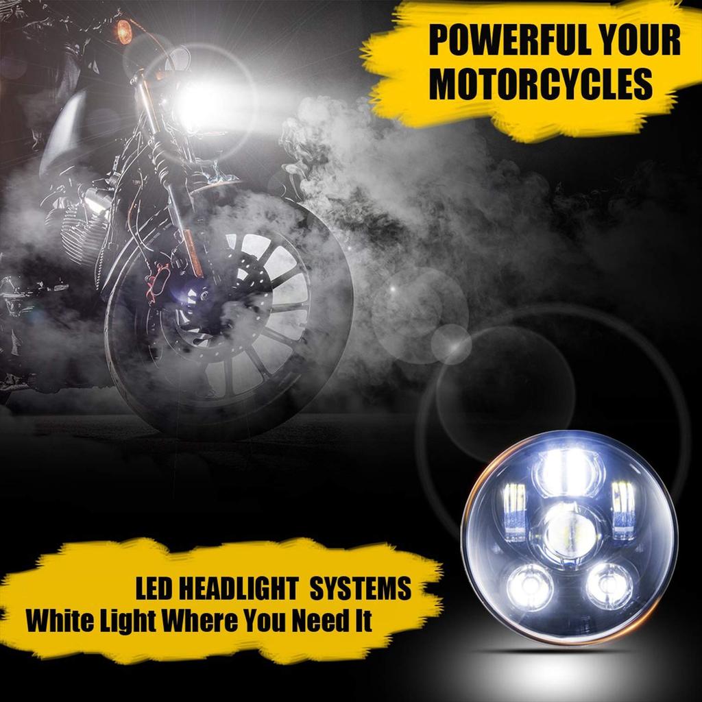 5-3/4'' 5.75'' LED Headlight For Harley Davidson Motorcycle Headlamp Projector Driving Light