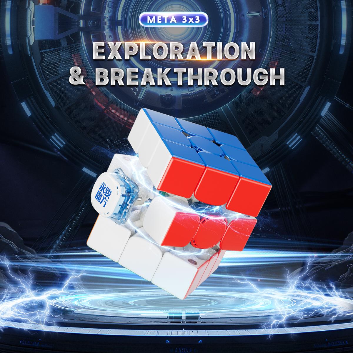 Yongjun Meta3 Racing Magnetic 3X3 Magic Cube Smooth Flagship Toy for Kids Competition Speed Cube