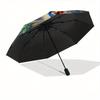 Peacock,Fantasy Automatic Folding Umbrella 8 rib Lightweight Design, Durable Iron Frame, Compact and Portable, Perfect Gift for Birthday,