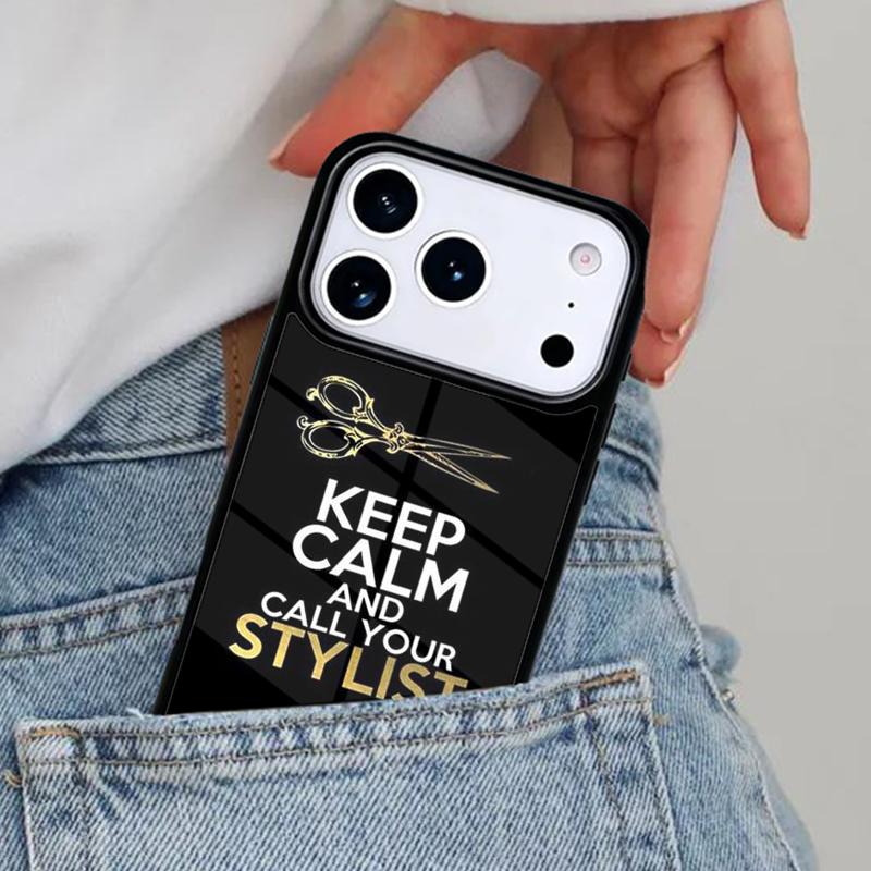 Hair Stylist Hairdresser Phone Case for iPhone 16e 15 14 13 12 17 Pro Max Plus Air 17pro Cover Coque