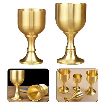 Caneca de Cobre Estilo Vintage Compacta e Portátil Decoração Única 50ml 100ml
