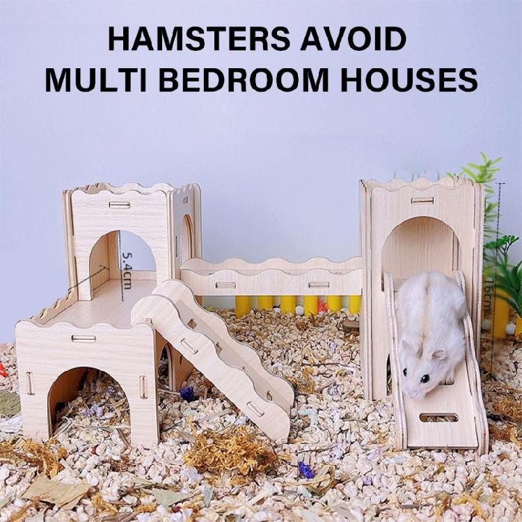 Drewniane Place Zabaw Platforma Odpinana Klatka dla Małych Zwierząt Akcesoria dla Małych Zwierząt