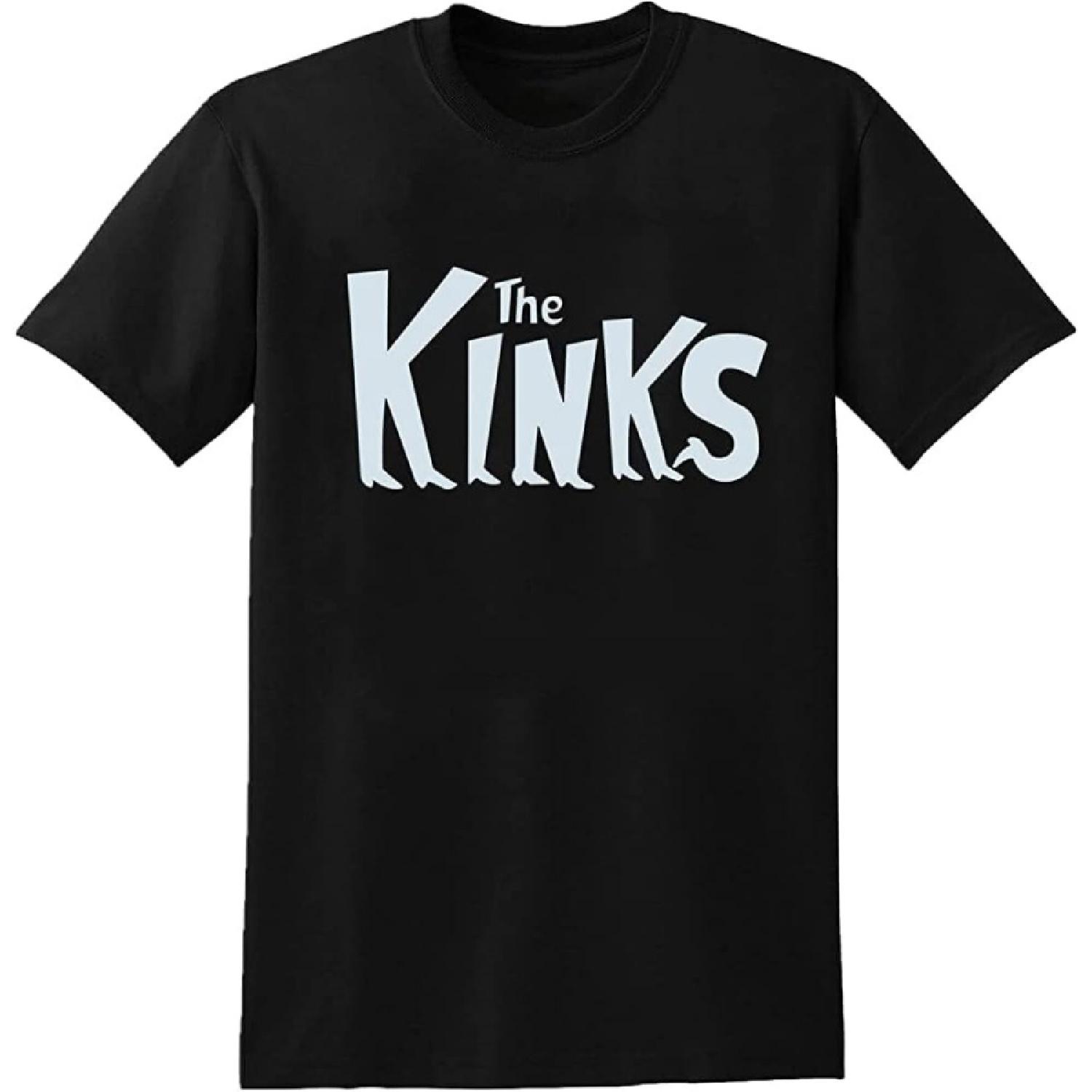 The Kinks T-Shirt Graphic Men s Tee Top Graphic Unisex Basic Short Sleeve Cotton Casual T-Shirt Black S