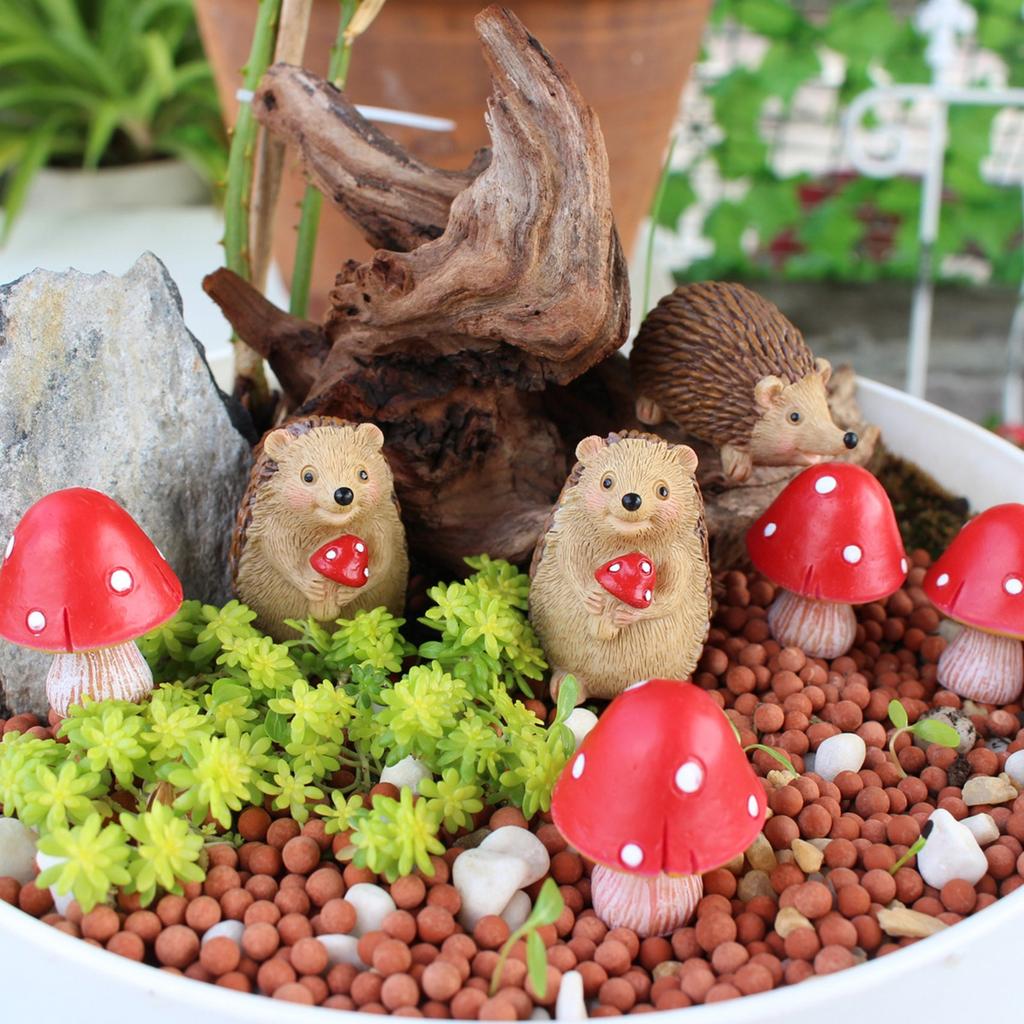 Miniature Statue Flower Pot Decoration, Cute Flower Pot Accessories Resin Statue, Suitable For Terrace, Courtyard, Decoration