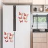 12 Stuks 3D Vlinder Muurstickers 3 Maten Holle Vlinder Muurkunst Verwijderbare DIY Decoratieve Sticker voor Kamer Kantoor Slaapkamer Woonkamer Decor