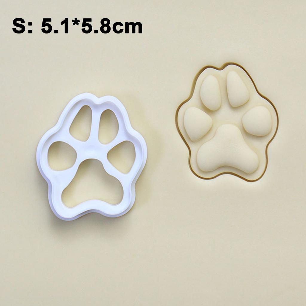 Cartoon Cat Paw Shape Cookie Cutters Mould Cake Biscuit 3D Mold Pressing Fondant Pastry Baking Tools Kitchen Accessories