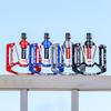 WEST BIKING Bicycle Ultralight Pedals 3 Bearings MTB 7075 Aluminum Alloy Flat Pedals Road Bike Non-Slip Colorful Cycling Pedals