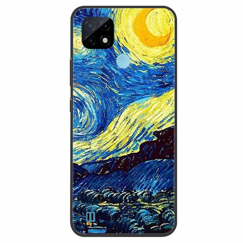 Pro Realme C21 Pouzdro Nárazuvzdorné Měkký silikon TPU Zadní kryt Pro Realme C31 C21Y C25S C25 Pouzdra na telefony Realme C21 C31 Roztomilý kreslený