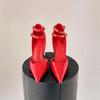 Fashion Red Cherry Wedge High Heels 2024 Pointed Toe Sexy Fashion Mary Jane Pumps Old Money Shoes For Women Ladies