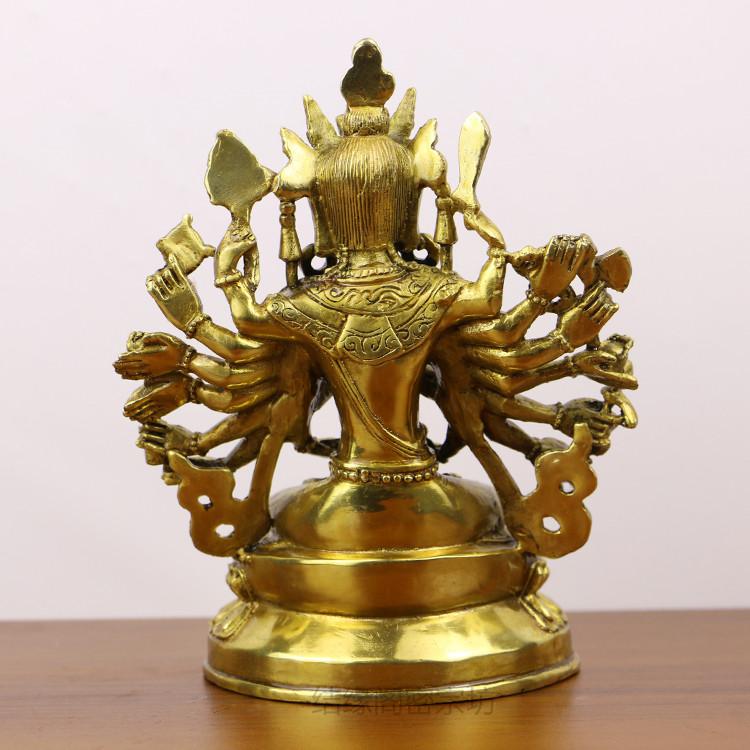 Feng Shui Kupfer Bodhisattva Buddha Statue Dekoration Tibetisch Tantra Nepalesische Buddha Statue