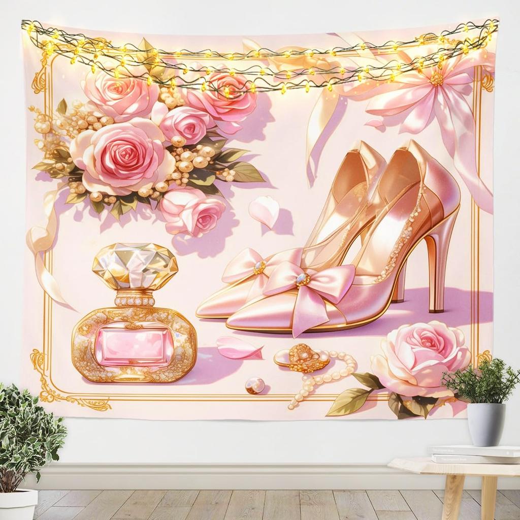 Snake Tapestry Purple Flower Leaves Wall Hanging for Kids Boy Girl Room Decor, Exotic Exotic Boho Moon Wall Blanket Tapestries