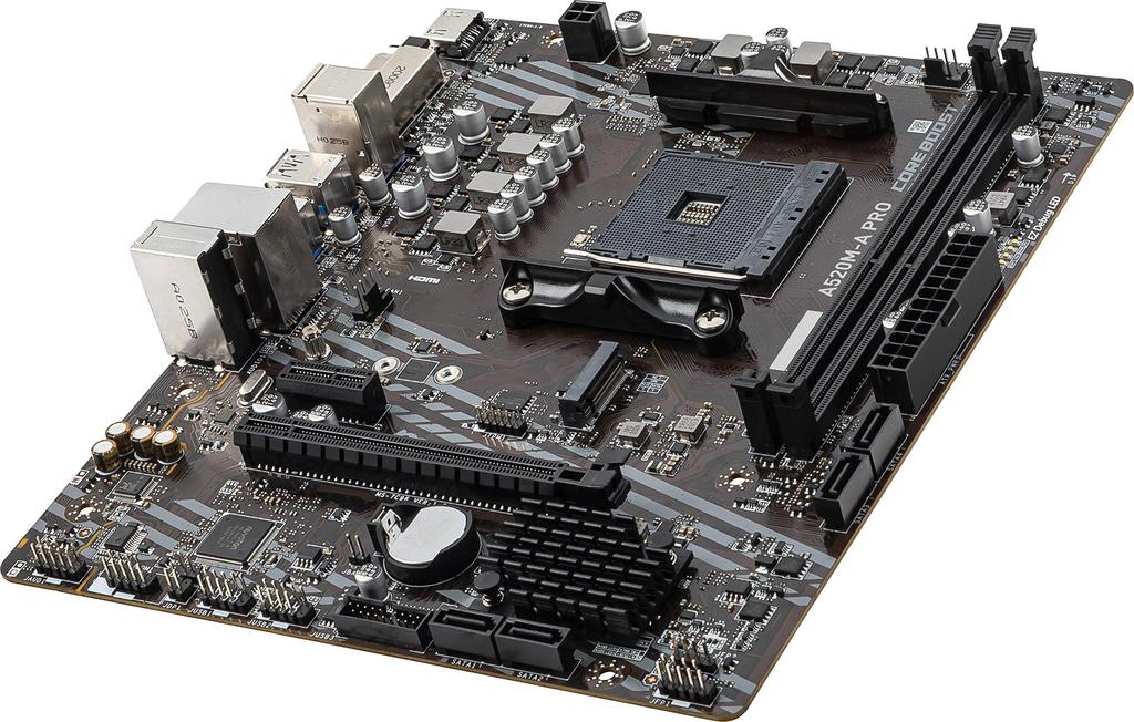 MSI PRO AMD AM4 DDR4 PCIe SATA Dual USB Gen 1 A520M-A ???????????? 4.0 6Gb/s M.2 3.2 DVI/HDMI Micro-ATX