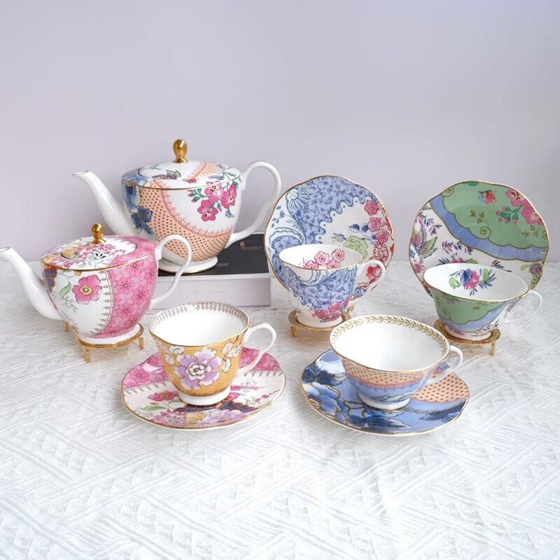 Wedgwood Butterfly Bloom Blue Pink Cup & Saucer Set