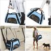 Pet Portable Foldable Four Sided Breathable Mesh Pet Bag Cat and Dog One Shoulder Travel Bag Crossbody Handbag Backpack Cat Bag