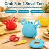 3‑In‑1 Cute Crab‑Shaped Multi Tool, Magnetic Storage Scissors Bottle Opener Package Cutter For Home Travel