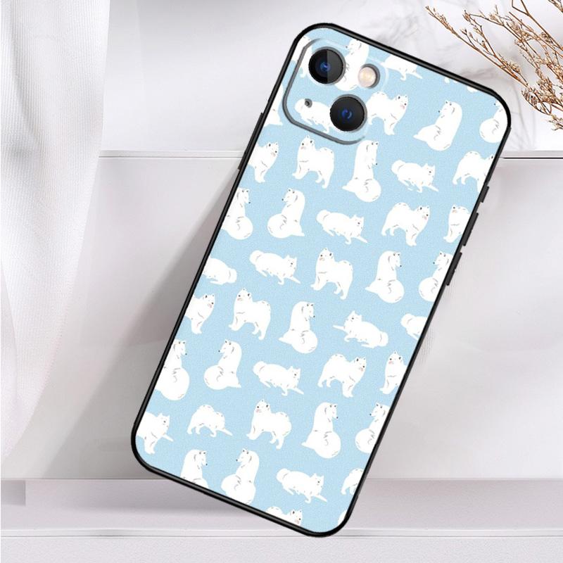 Samoyed Puppy Shockproof Case For iPhone 17 Pro Max 11 14 15 16 Plus 12 13 Mini 16e 17 Air Phone Cover