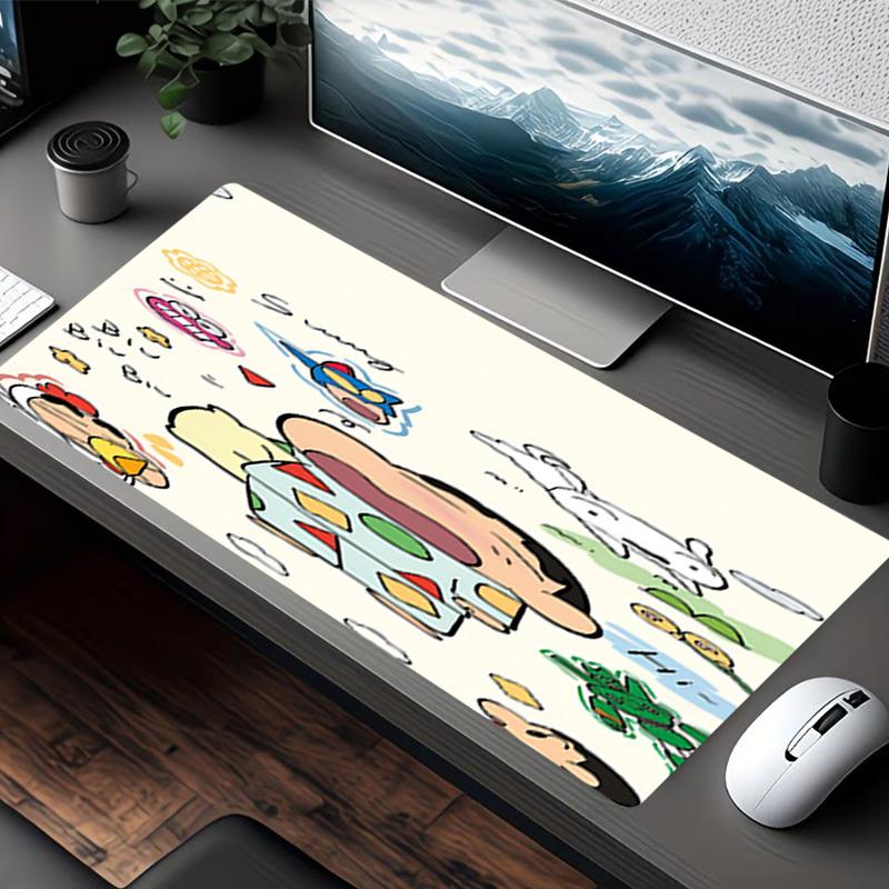 Crayon Shin Print Mouse Pad, for Keyboard Pad Laptop PC Mat for Office Home Use, Desk Decor, Perfect Birthday Gift for Gamers