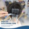 New Arrivals Professional Barber Hair Cut Curved Positioning Comb Comfortable Handle Design Hair Clipper Comb Hairdresser Tools