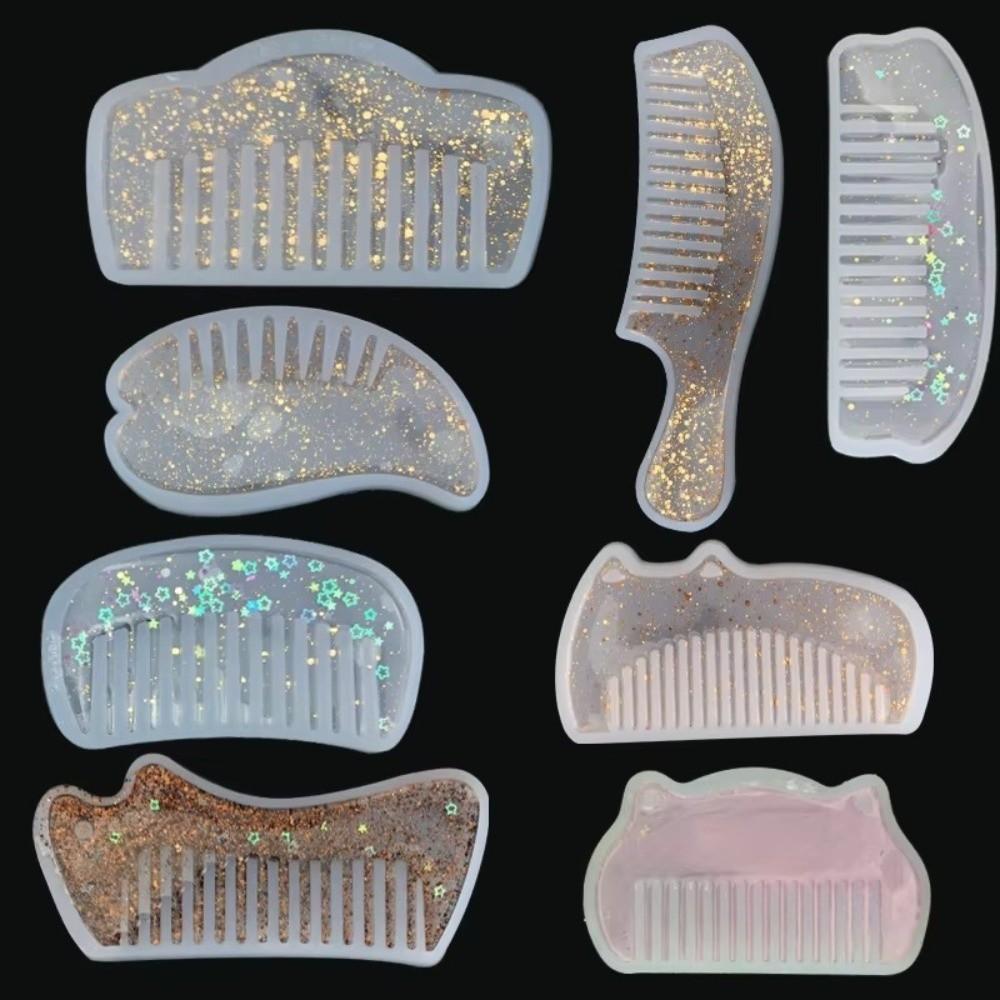 Silicone Comb Mold DIY Craft Epoxy Resin Mould Hair Comb Resin Mold  DIY Jewelry Craft Supplies