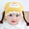 Thickened Knitted Hat Cute Cartoon Pullover Hat Fashion Ear Protection Cap  Newborn