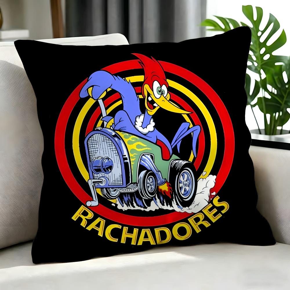 Cartoon Woody Woodpecker Cushion Cover Cushion Cover Set 4Pcs 50x50 45x45 40x40 Pillowcase Decorative Sofa Home Decor