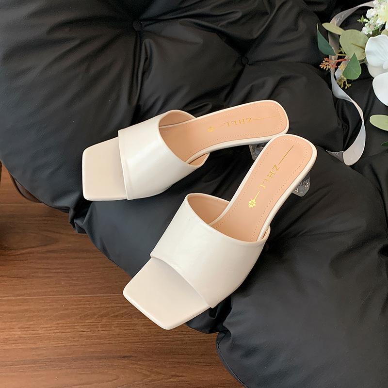 

High heels women s cool slippers opentoed sandals widened large size women s shoes to women s shoes 35 абрикосовый