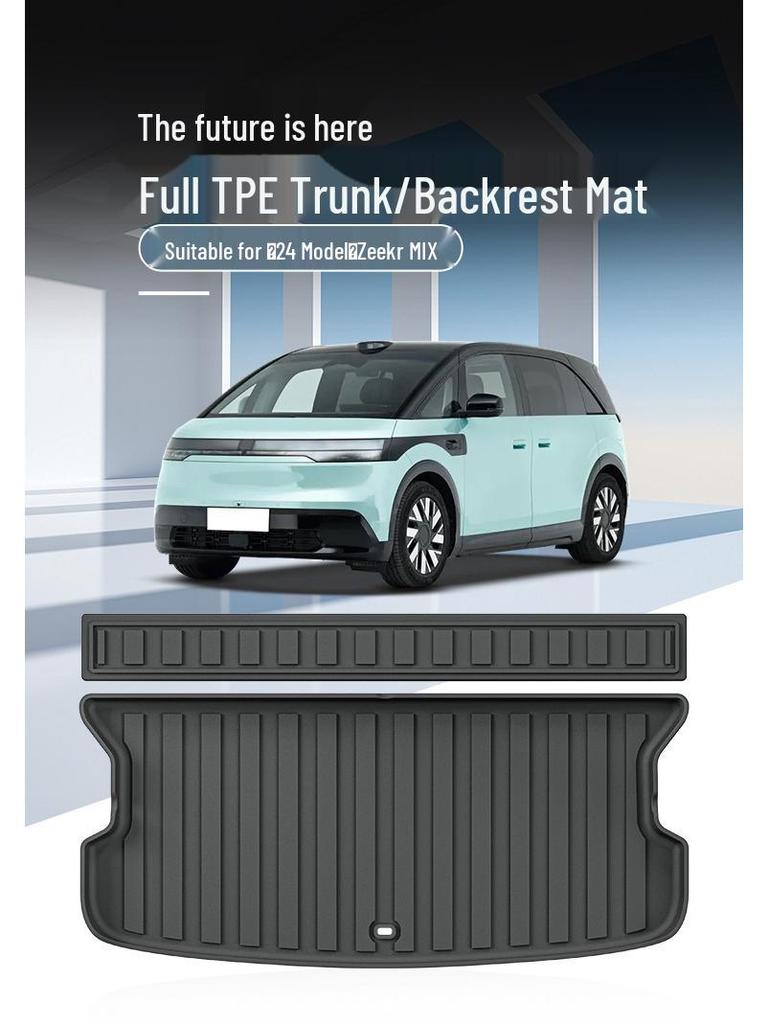 Eco-Friendly TPE Trunk and Seat Back Mat for 2024 Zeekr MIX