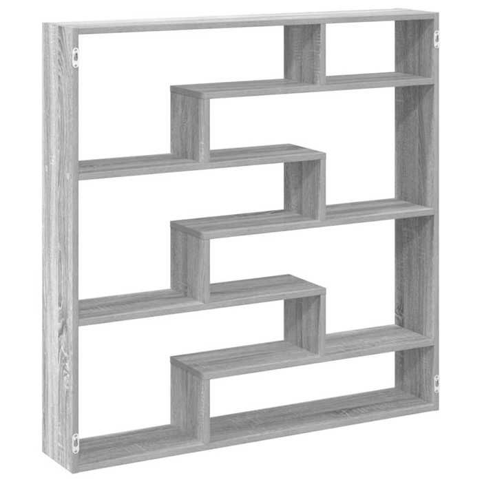 VidaXL Étagère cube murale 7 compartiments sonoma gris 860027